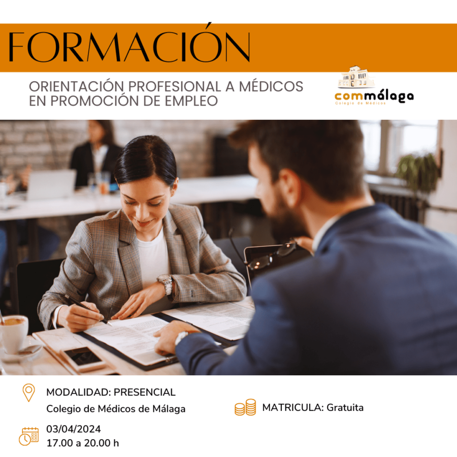 Orientación profesional a médicos en promoción de empleo | 3 de abril