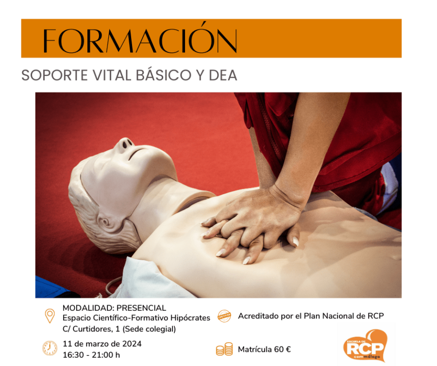 Curso de Soporte Vital Básico (SVB) y DEA | 11 de marzo