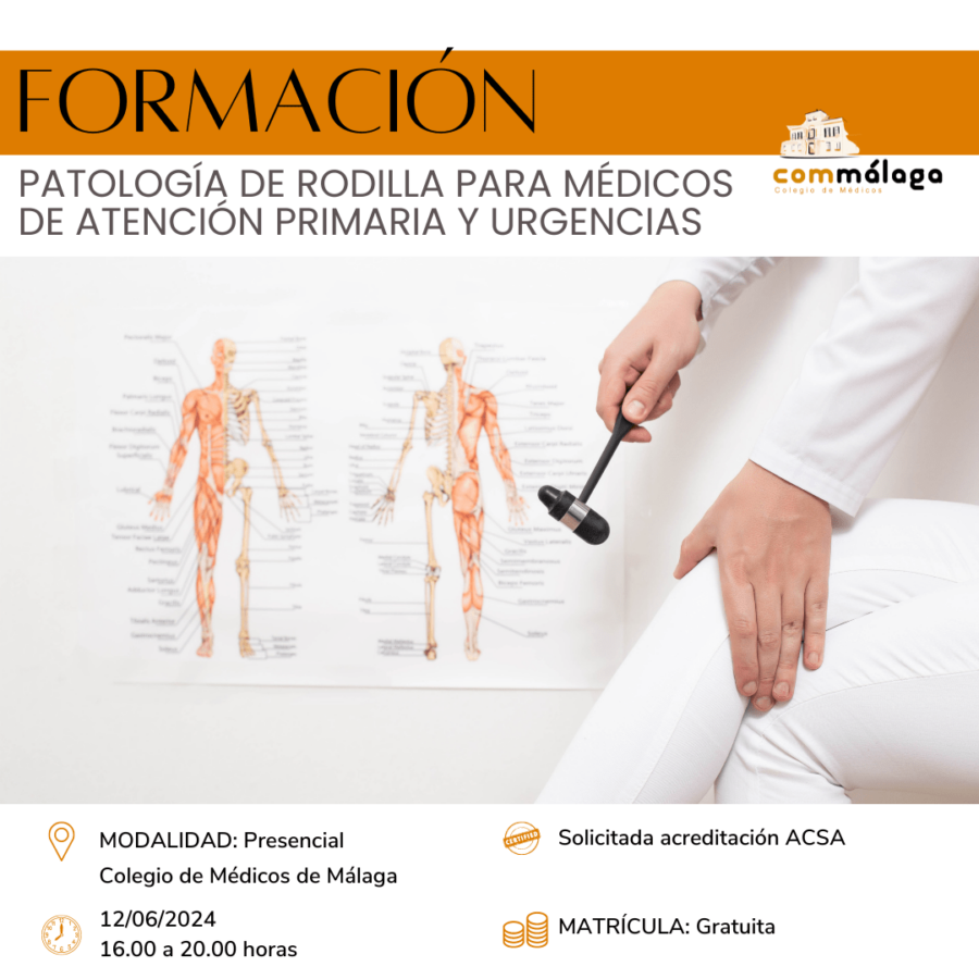 Patología de rodilla para médicos/as de A.P. y Urgencias | 12 de junio