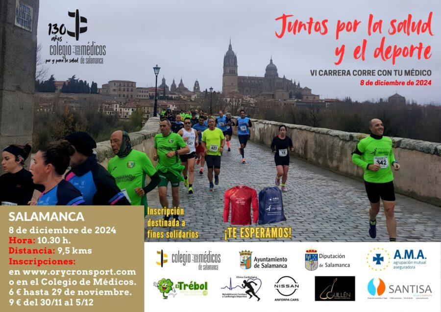 Abiertas las inscripciones para la VI Carrera Nacional “Corre con tu Médico. Juntos por la salud y el deporte”