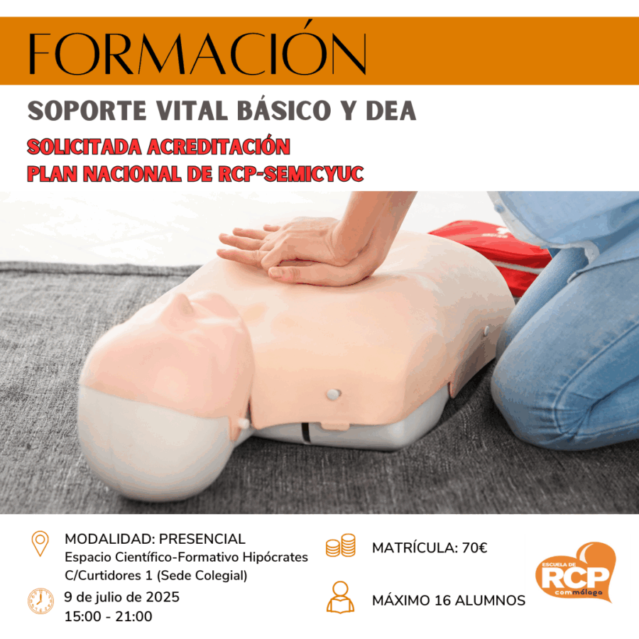 Curso de Soporte Vital Básico (SVB) y DEA | 9 de julio