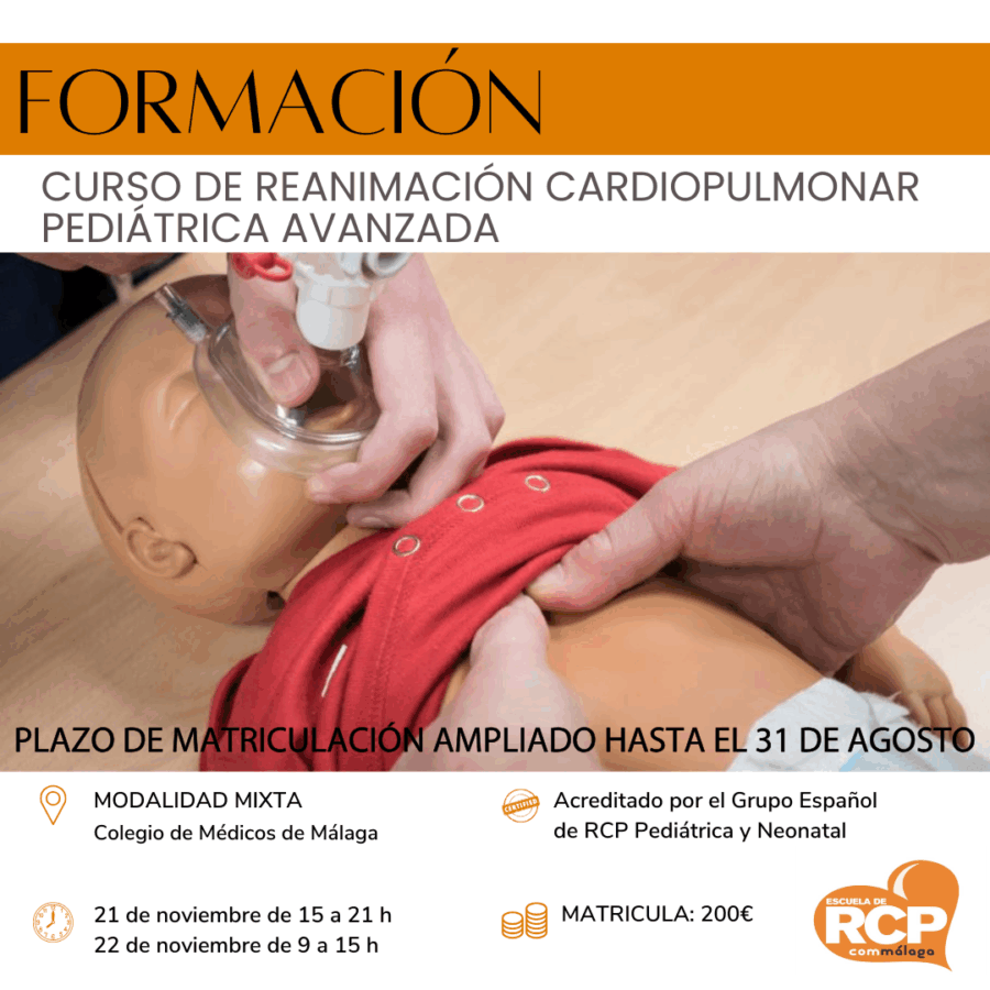 Curso de Reanimación Cardiopulmonar Pediátrica Avanzada | 21 Y 22 de noviembre