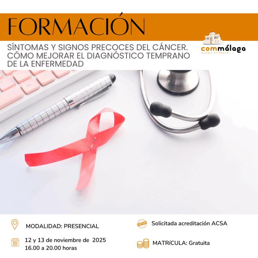 Síntomas y signos precoces del cáncer. Cómo mejorar el diagnóstico temprano de la enfermedad | 12-13 de noviembre.