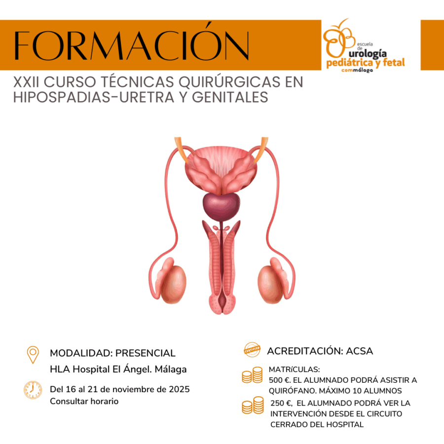 XXII Curso Internacional de técnicas quirúrgicas en Hipospadias–Uretra y Genitales | 16 al 21 de noviembre