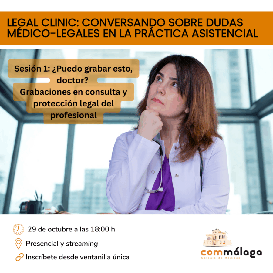 ¿Puedo grabar esto, doctor? Ciclo de conferencias Legal Clinic | 29 de octubre
