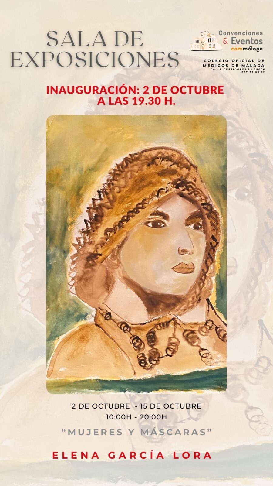 Exposición ‘Mujeres y máscaras’, de Elena García Lora