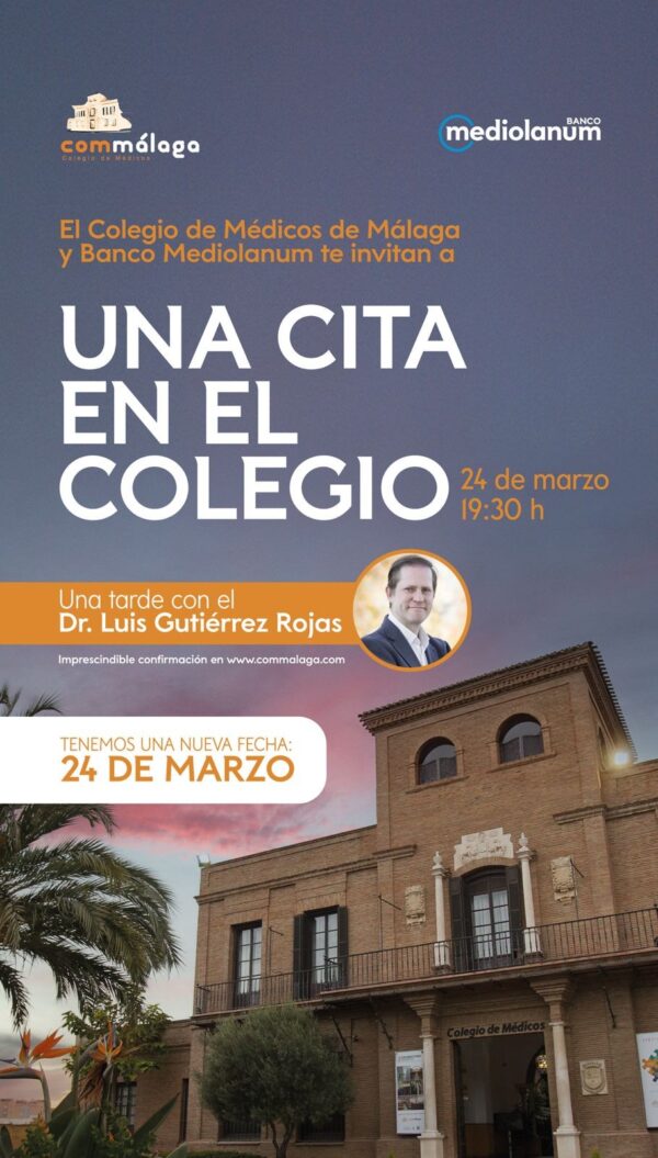 Conferencia del psiquiatra Dr. Luis Gutiérrez Rojas | Nueva fecha: 24 de marzo