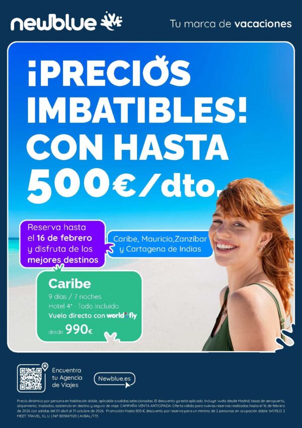Descuentos de hasta 500 euros en viajes al Caribe, Mauricio, Zanzíbar y Cartagena de Indias