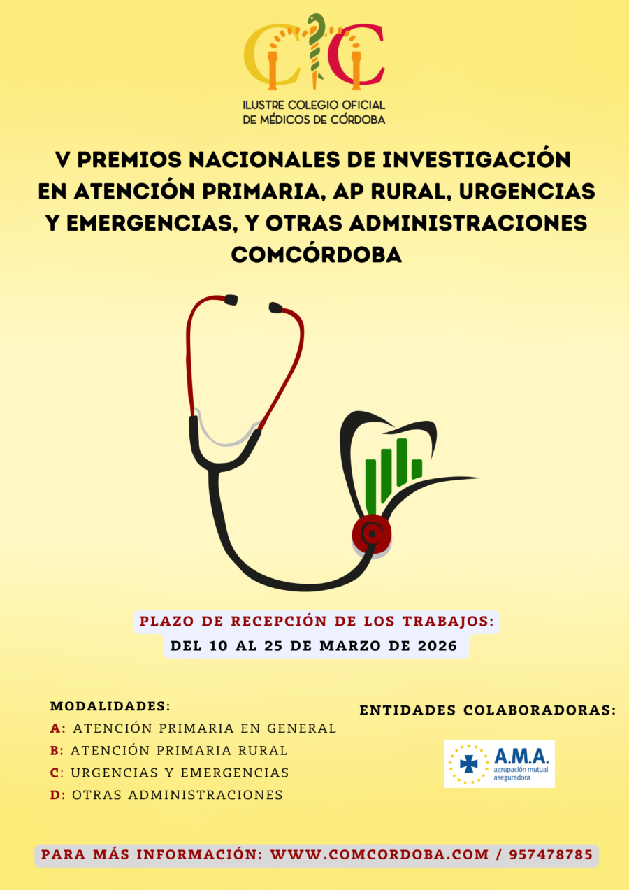 El Colegio Oficial de Médicos de Córdoba convoca los V Premios Nacionales de Investigación