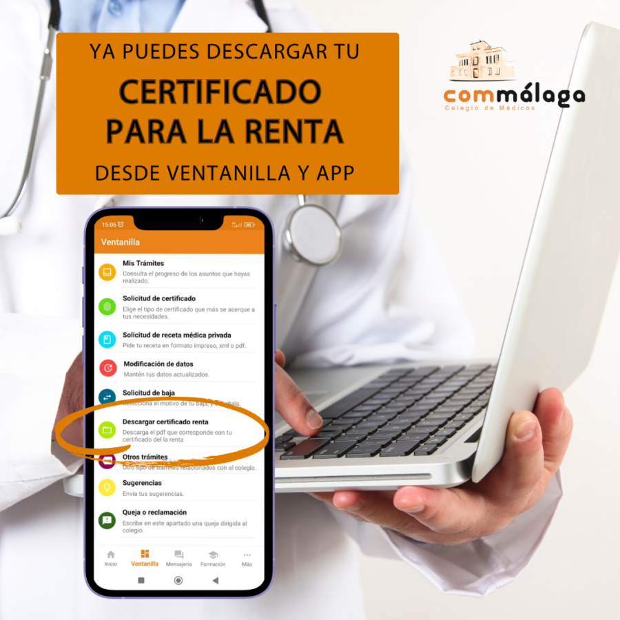 Renta 2025: descárgate el certificado en App Commálaga y Ventanilla Única