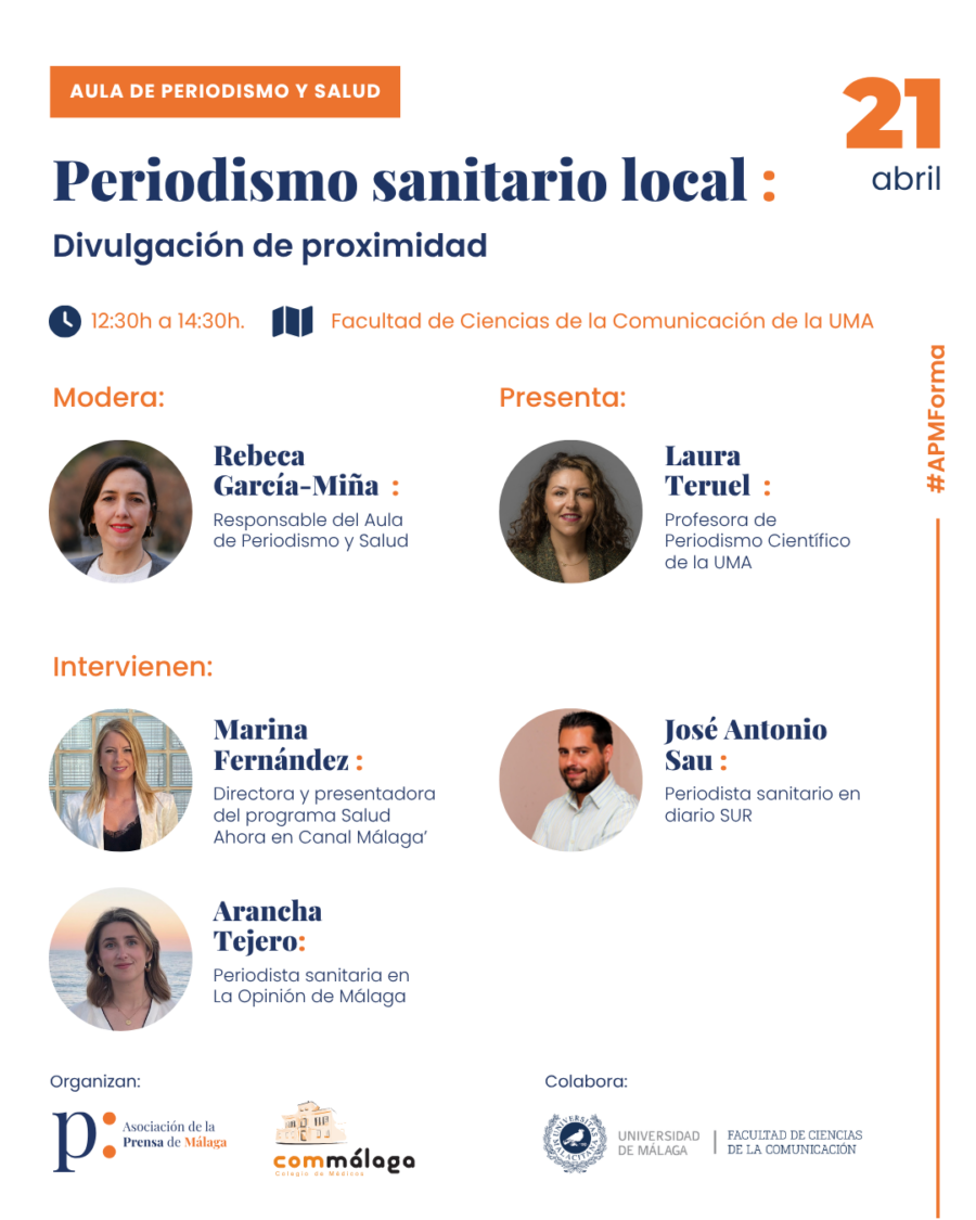 El Aula de Periodismo y Salud aborda mañana el papel del periodismo sanitario local en su undécima edición