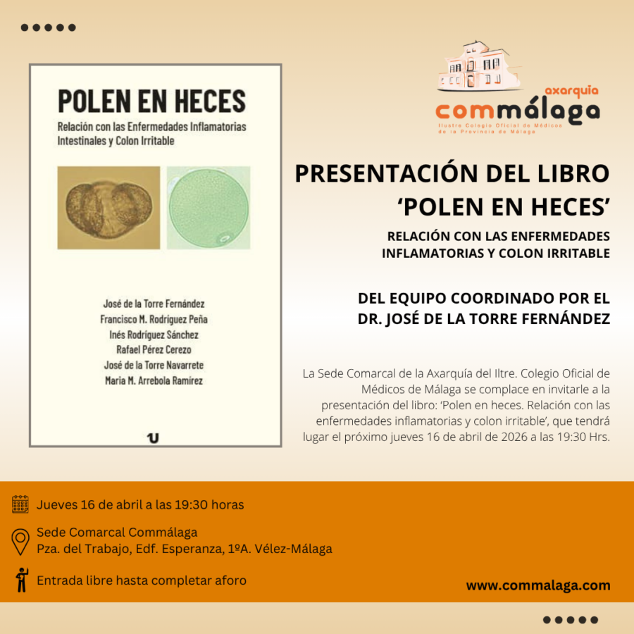 Presentación del libro ‘Polen en heces’ en la sede comarcal de la Axarquía | 16 de abril