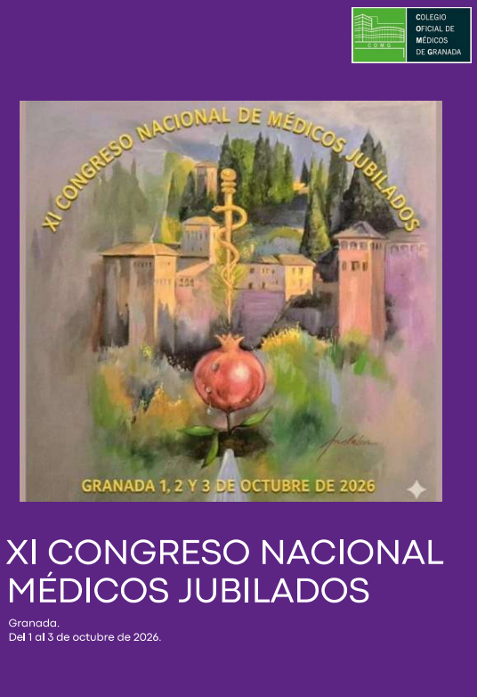XI Congreso Nacional de Médicos Jubilados en Granada | 1 a 3 de octubre 2026