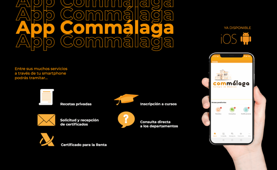 Descarga la APP Commálaga, la herramienta ideal para las gestiones colegiales