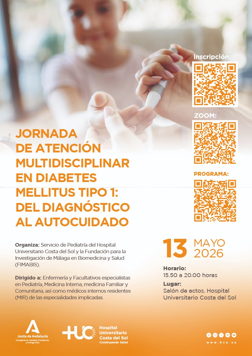 Jornada de atención multidisciplinar en diabetes mellitus tipo 1: del diagnóstico al autocuidado | 13 de mayo
