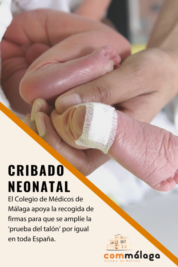 El Colegio de Médicos de Málaga apoya la iniciativa por un cribado neonatal equitativo en toda España
