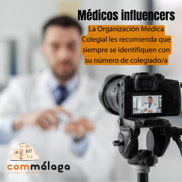 La OMC recomienda a los médicos influencers que se identifiquen con su número de colegiado