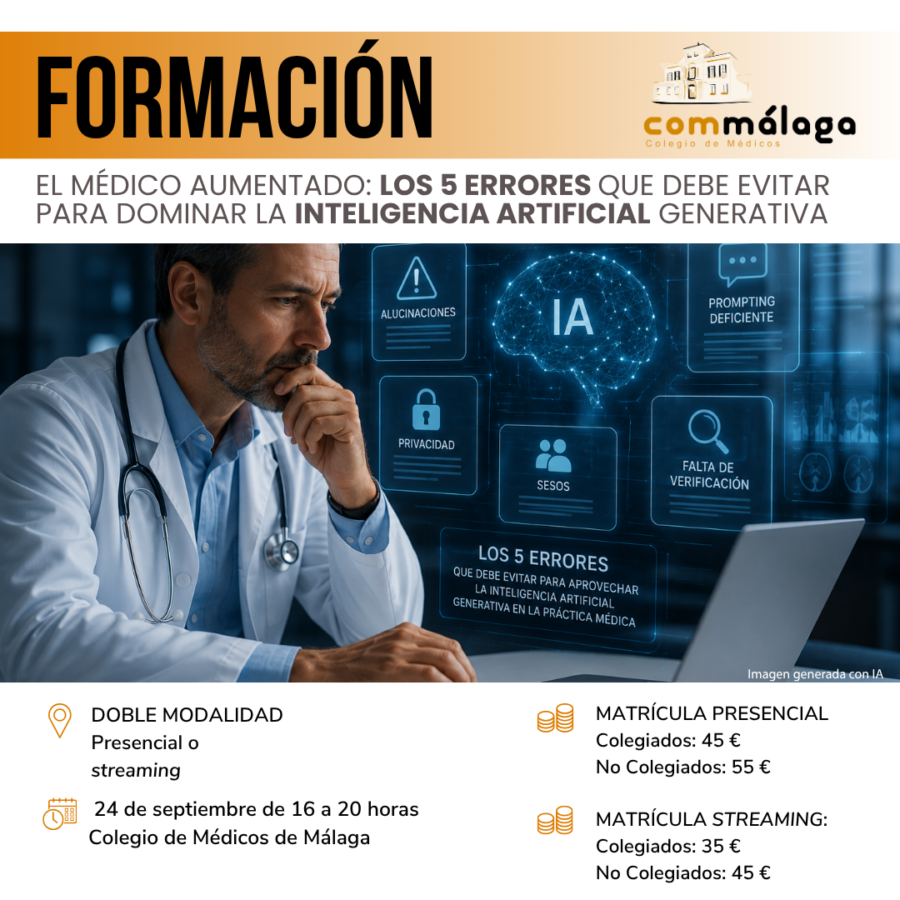 El médico aumentado: los 5 errores que debe evitar para dominar la IA generativa | 24 de septiembre